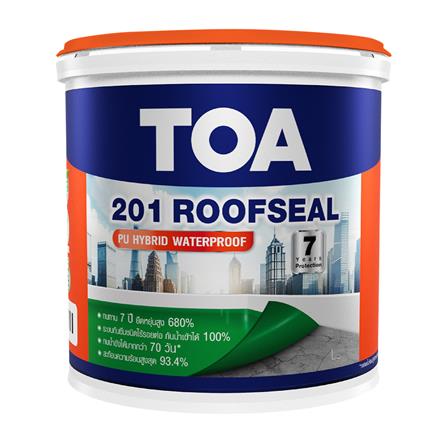 อะคริลิกกันซึม TOA 201 ROOFSEAL PU HYBRID 4 กก. สีเทา