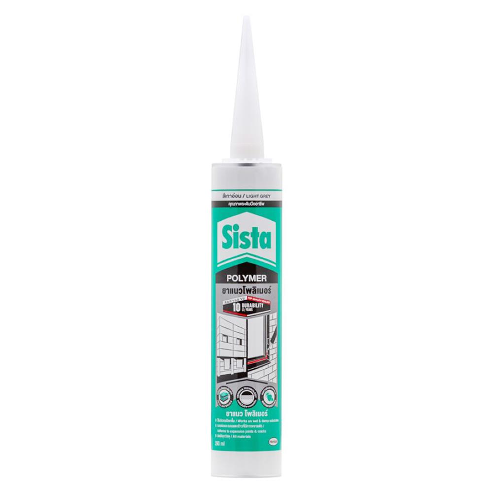ยาแนวโพลีเมอร์อุดรอย SISTA POLYMER SEALANT 290 มล. สีเทาอ่อน