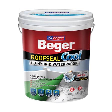 อะคริลิกกันซึม BEGER ROOFSEAL COOL PU HYBRID 201 สีขาว 20 กก.