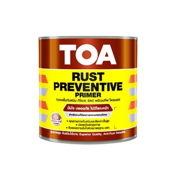 ทีโอเอ สีรองพื้นกันสนิม รัสต์ พรีเวนทีฟ 1 กล #G1159 สีเทา