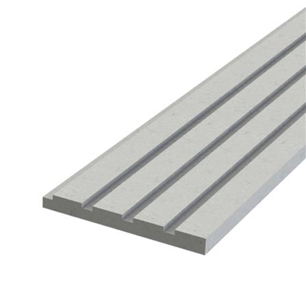 ไม้ตกแต่ง เซาะร่อง 1 นิ้ว ตราเพชร 1.6x15x300 ซม. สีธรรมชาติ