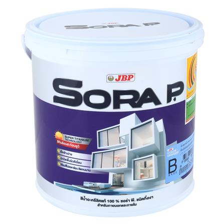 สีน้ำทาภายนอก JBP SORA P BASE B กึ่งเงา 1 แกลลอน