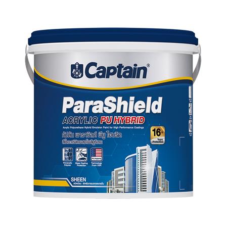 สีน้ำทาภายนอก ชนิดเนียน Parashield PU Hybrid BASE C SH สีขาว 1 แกลลอน