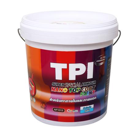 สีน้ำทาภายนอกและภายใน ชนิดกึ่งเงา TPI NANO SUPER SPECIAL ARMOUR BASE A สีขาว 2.5 แกลลอน