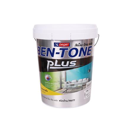 สีน้ำทาภายใน BEGER BEN-TONE I001 สีขาว ด้าน 5 แกลลอน