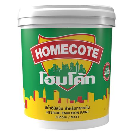 สีน้ำทาภายใน TOA HOMECOTE HC100 สีขาว ด้าน 5 แกลลอน