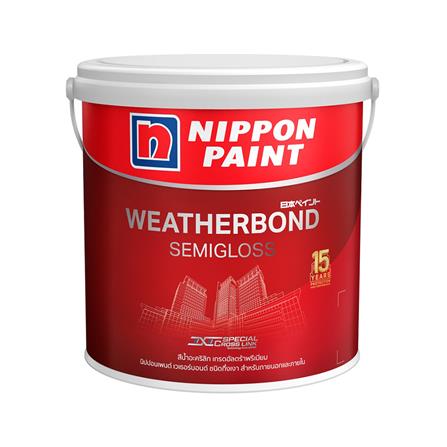 สีน้ำทาภายนอก NIPPON PAINT WEATHERBOND BASE B กึ่งเงา 1 แกลลอน