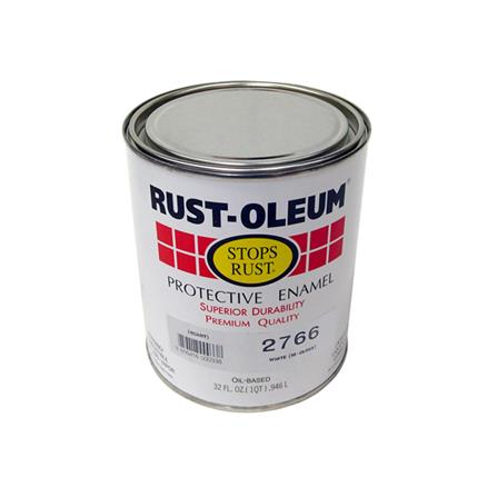 สีน้ำมัน RUST-OLEUM 2766-4 สีขาว เงา 1/4 แกลลอน