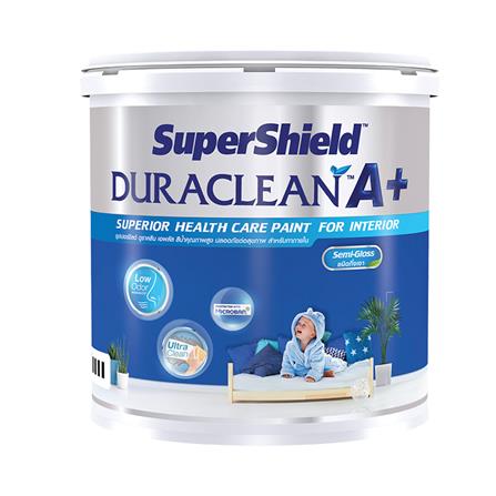 สีน้ำทาภายใน TOA SUPERSHIELD DURACLEAN A+ BASE D กึ่งเงา 1 แกลลอน