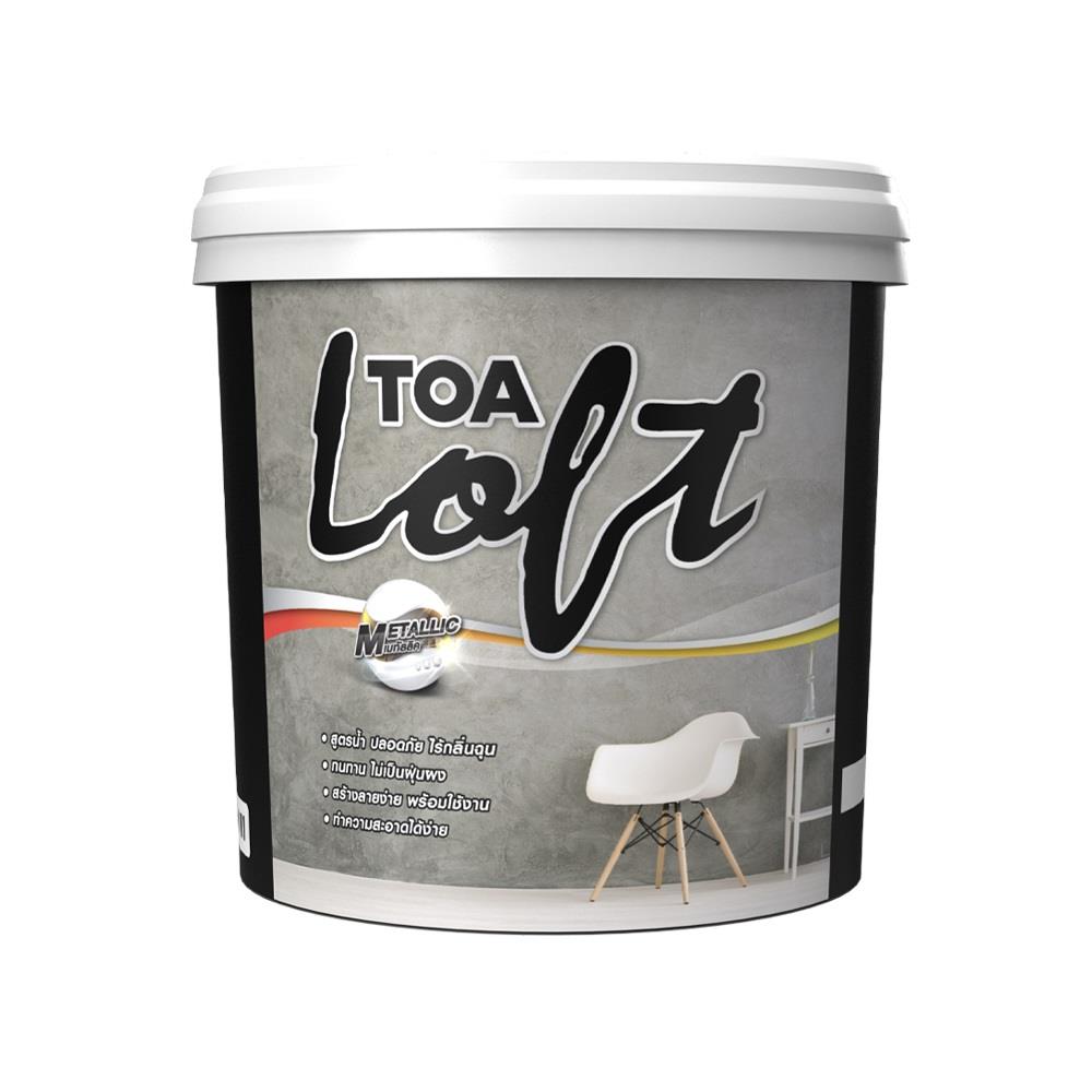 สีน้ำลอฟท์ TOA LOFT METALLIC WHITE 9 กก.
