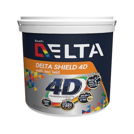 สีน้ำทาภายนอก DELTA SHIELD 4D BASE C กึ่งเงา 2.5 แกลลอน