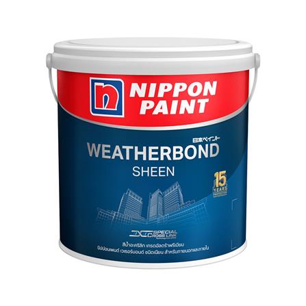 สีน้ำทาภายนอก NIPPON PAINT WEATHERBONDSHEEN BASEC 1GL