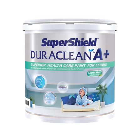 สีน้ำทาฝ้า TOA SUPERSHIELD DURACLEAN A PLUS D888 สีเทา ด้าน 1 แกลลอน