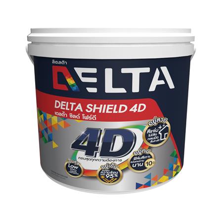 สีน้ำทาภายนอก DELTA SHIELD 4D BASE D เนียน 1 แกลลอน