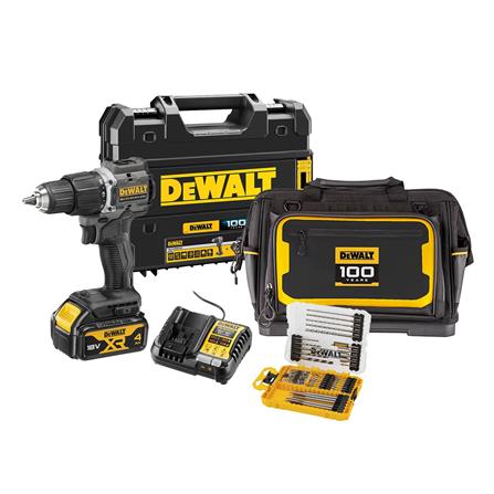 ชุดสว่านกระแทกไร้สาย DEWALT 100TH 18 โวลท์