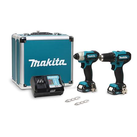 ชุดสว่านไร้สาย (พร้อมแบตเตอรี่) MAKITA CLX228X1 12 โวลต์