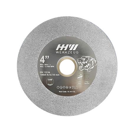 ใบตัดเพชร 4" HHW สีเทา ตัดกระจก-กระเบื้อง