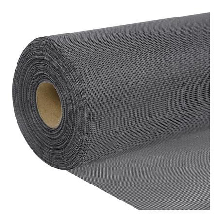 มุ้งลวดไฟเบอร์กลาส หมีโพล่าร์ 48 นิ้ว X 30 เมตร สีเทา