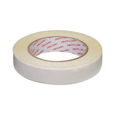 เทปกาว 2 หน้า เนื้อตาข่ายแรงยึดสูง PACK IN 24 มม.X15 ม. สีใส