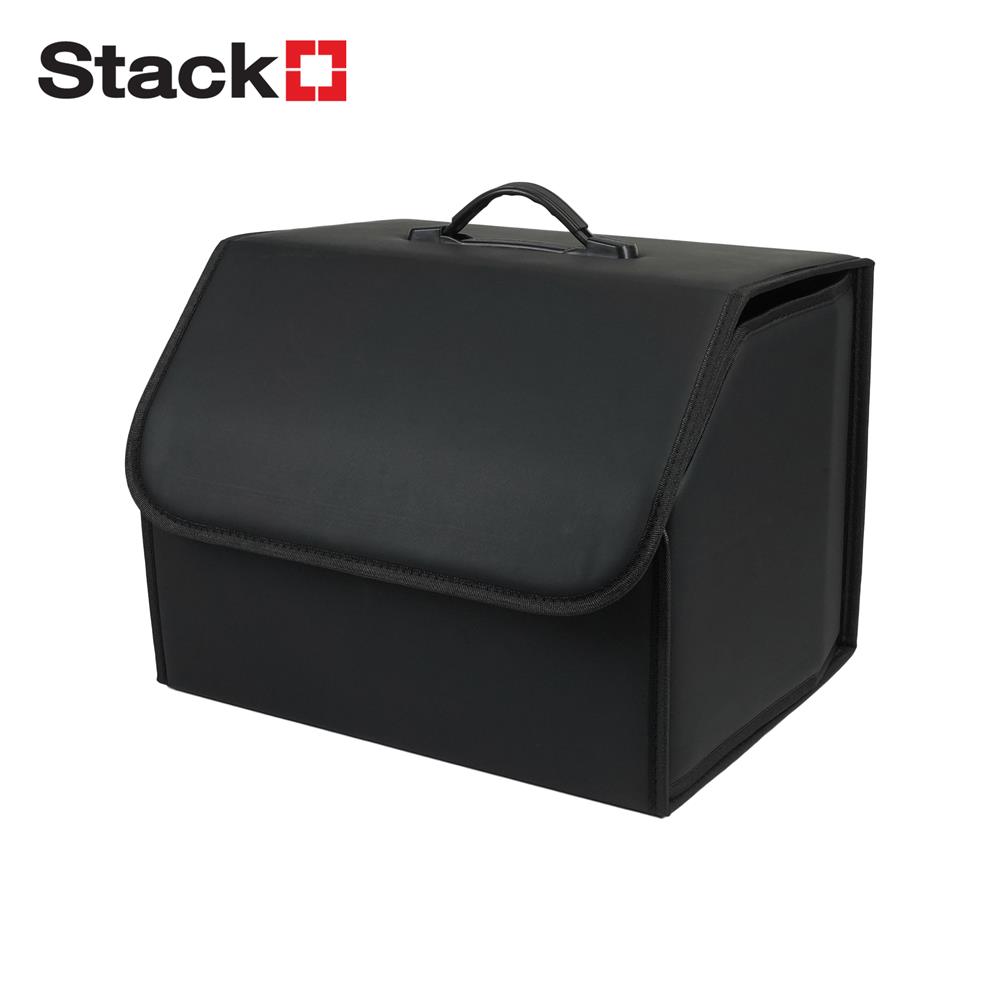 กล่องหนังเก็บของท้ายรถ STACKO GLAMOR 40X31X29 ซม. สีดำ