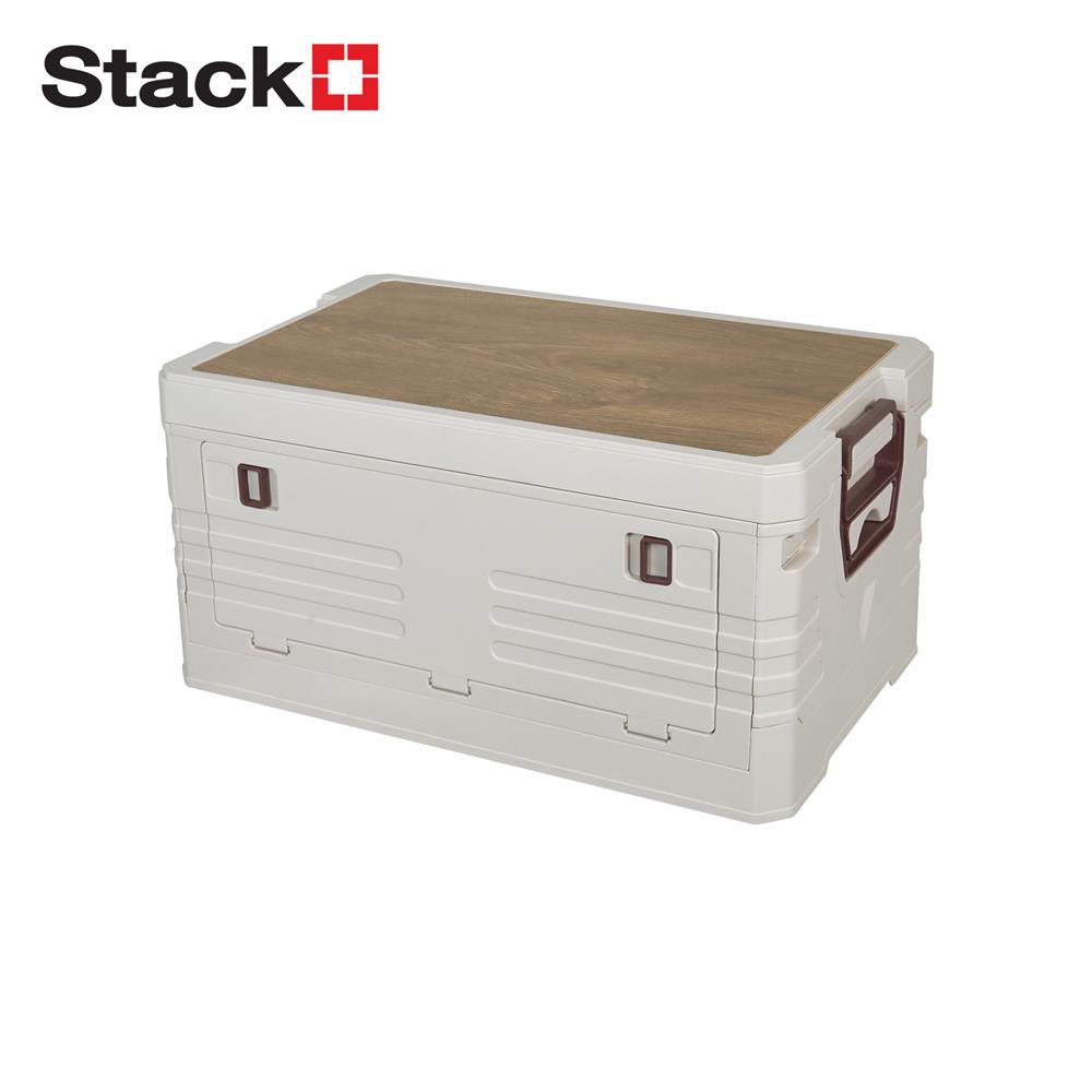 กล่องเก็บของพับได้ STACKO GLAM SIZE S 47.5x29.5x24 ซม. สีขาว