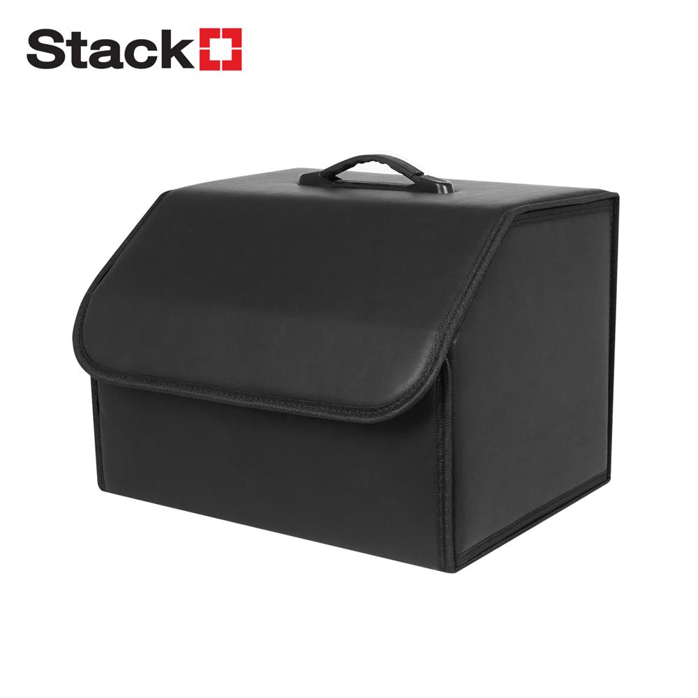 กล่องหนังเก็บของท้ายรถ STACKO GLAMOR 30X31X29 ซม. สีดำ