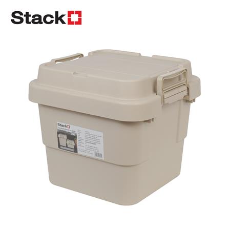 กล่องจัดเก็บท้ายรถ 30 ลิตร STACKO GLAM 39.5x39x36 ซม. สีเบจ