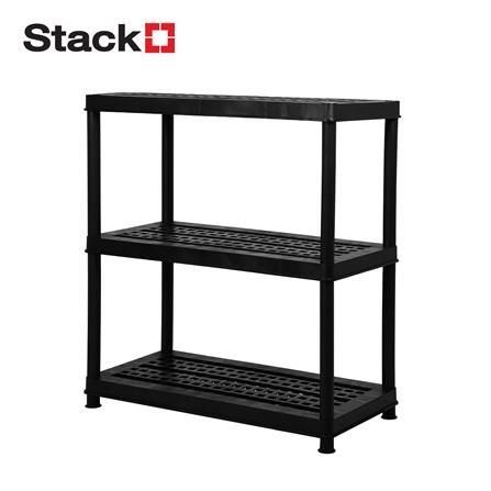 ชั้นวางของ 3 ชั้น STACKO STURDI 44x90x96 ซม. สีดำ
