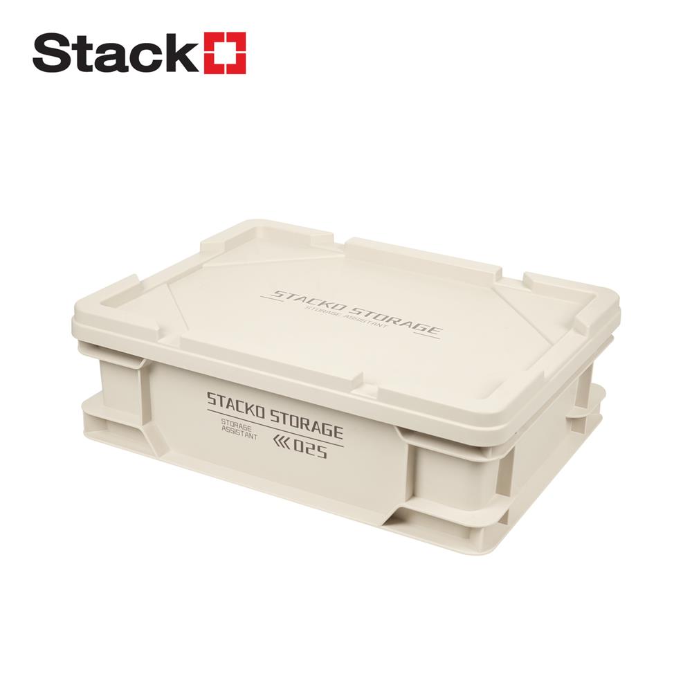 กล่องเก็บของ STACKO GLAM 2025 40.5X30X13 ซม. สีเบจ