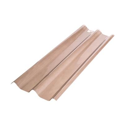 แผ่นโปร่งแสง ลอนคู่ PC/ผิวส้ม LUMINA รุ่น W-03 ขนาด 0.51 x 1.2 เมตร x 1.5 มม. สีชา