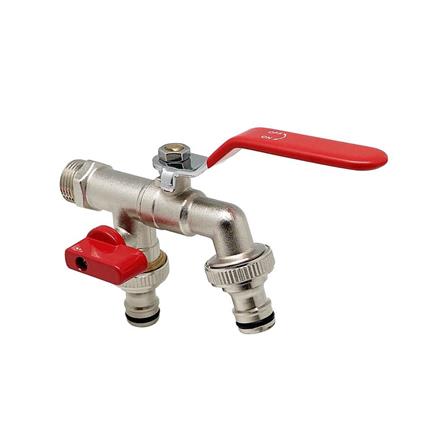 ก๊อกสนาม 2 หัว DEXZON 1/2 นิ้ว