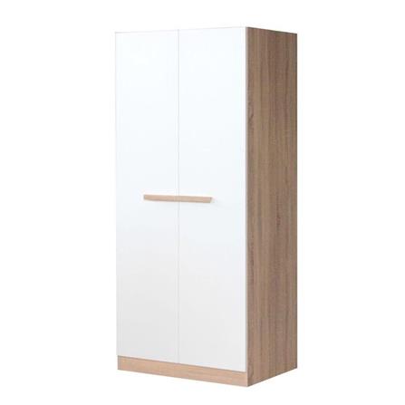 ตู้เสื้อผ้า 2 บานเปิด KONCEPT HANZ 19196890 80 ซม. สีโซลิดโอ๊ค/ขาว