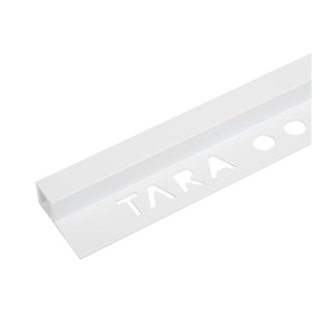 คิ้ว PVC เหลี่ยม TARA 10 มม. 2 ม. สีขาว