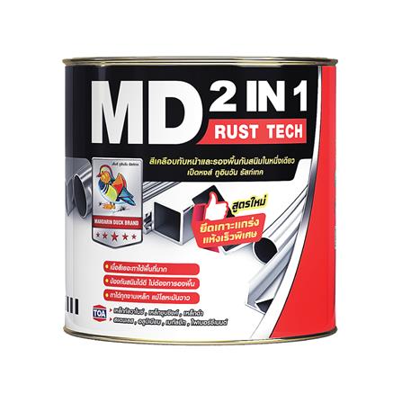 สีน้ำมัน TOA MD 2IN1 RUST TECH #MG111 GLOSS WHITE 1 แกลลอน