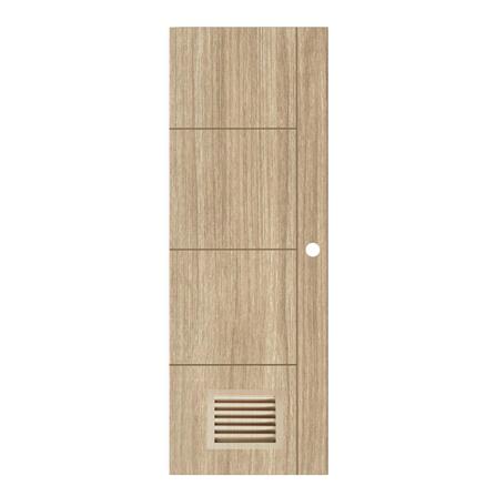 ประตูห้องน้ำ UPVC PARAZZO PUVL-B03 70X200 ซม. สีลาเต้ เจาะลูกบิด