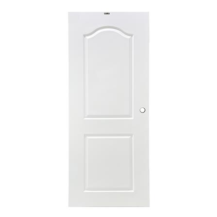 ประตูภายนอก UPVC AZLE L-85 80X200 ซม. สีขาว เจาะลูกบิด