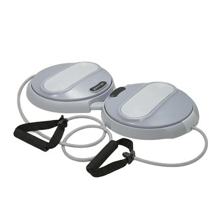 จานหมุนออกกำลังกายพร้อมสาย GRANDE สีเทา