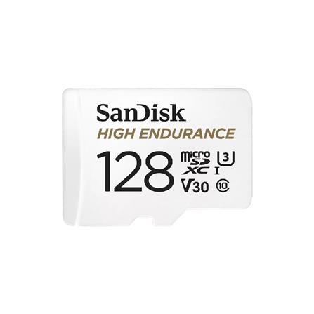 เมมโมรี่การ์ด MICRO SD SANDISK HIGH ENDURANCE 128GB สีขาว