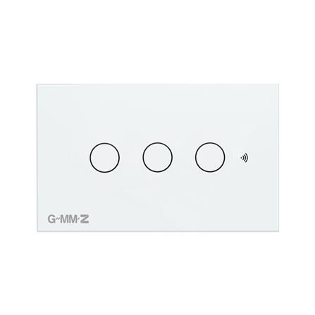 สวิตช์สมาร์ททัช 3 ช่อง GMMZ Z SMART สีขาว