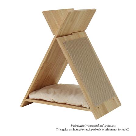 บ้านแมวทรงกระโจมพร้อมที่ลับเล็บ LUVORA CATHOME05W