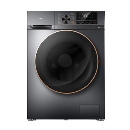 เครื่องซักอบผ้าฝาหน้า TCL WT11EPWDG 10/7 กก. 1200RPM อินเวอร์เตอร์ สีเทา