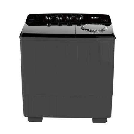 เครื่องซักผ้า 2 ถัง SHARP ES-TW150BK 15 กก. สีดำ