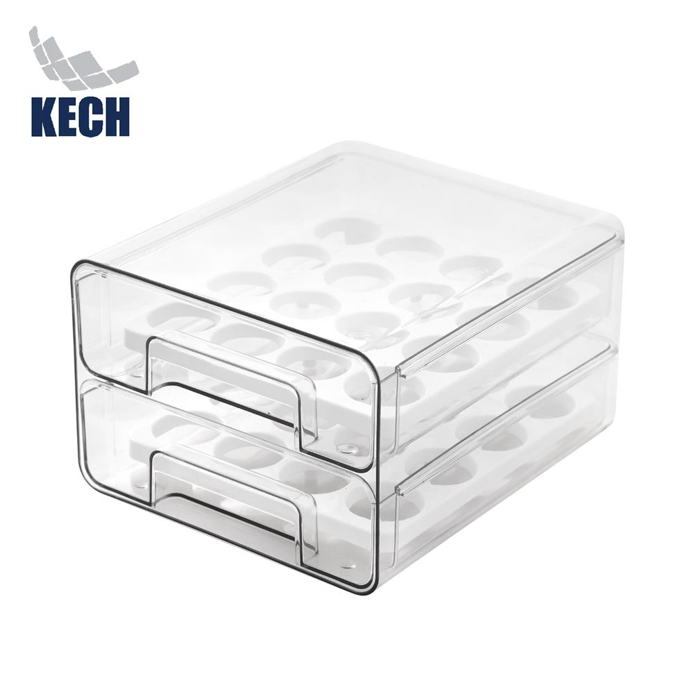 กล่องลิ้นชักเก็บไข่ 2 ชั้น 32 ฟอง KECH FROSTY