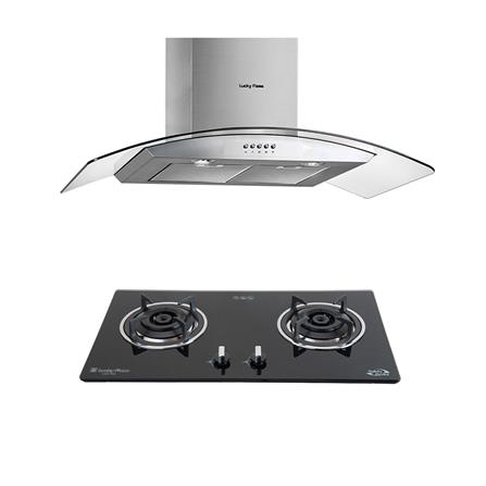 เตาฝัง+เครื่องดูดควัน LUCKY FLAME LGS932+RG961S