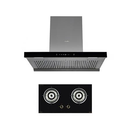 เตาฝัง+เครื่องดูดควัน AXIA SRN76-2G+C-SENSE90