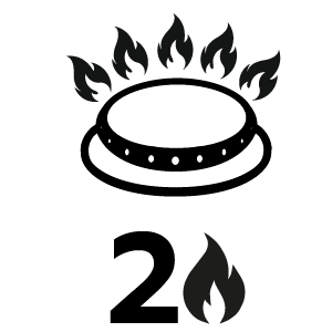 ชุดเซต เตาฝังแก๊ส 2 หัว + เครื่องดูดควันติดผนัง EVE รุ่น SMART III ฐานกระจกนิรภัย สีดำ ขนาด 73 ซม. + HC-ARC-90 PLUS ขนาดกว้าง 90 ซม.