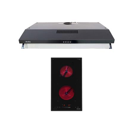 เตาฝัง+เครื่องดูดควัน AXIA C-TOUCH30+I-NERO60 PU