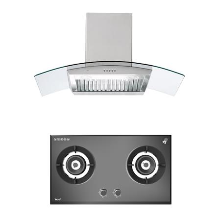 เตาฝัง+เครื่องดูดควัน TECNOPLUS TNP HB207846+TNP 90MA