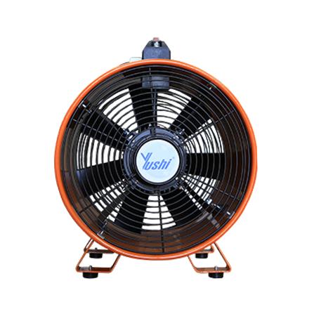 พัดลมอุตสาหกรรม 10 นิ้ว YUSHI YUS-PVT25 สีดำ/ส้ม