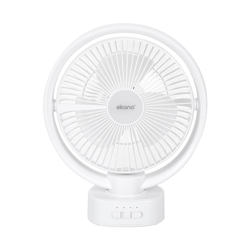 พัดลมพกพา 8 นิ้ว EKONO EK-PTB04 สีขาว